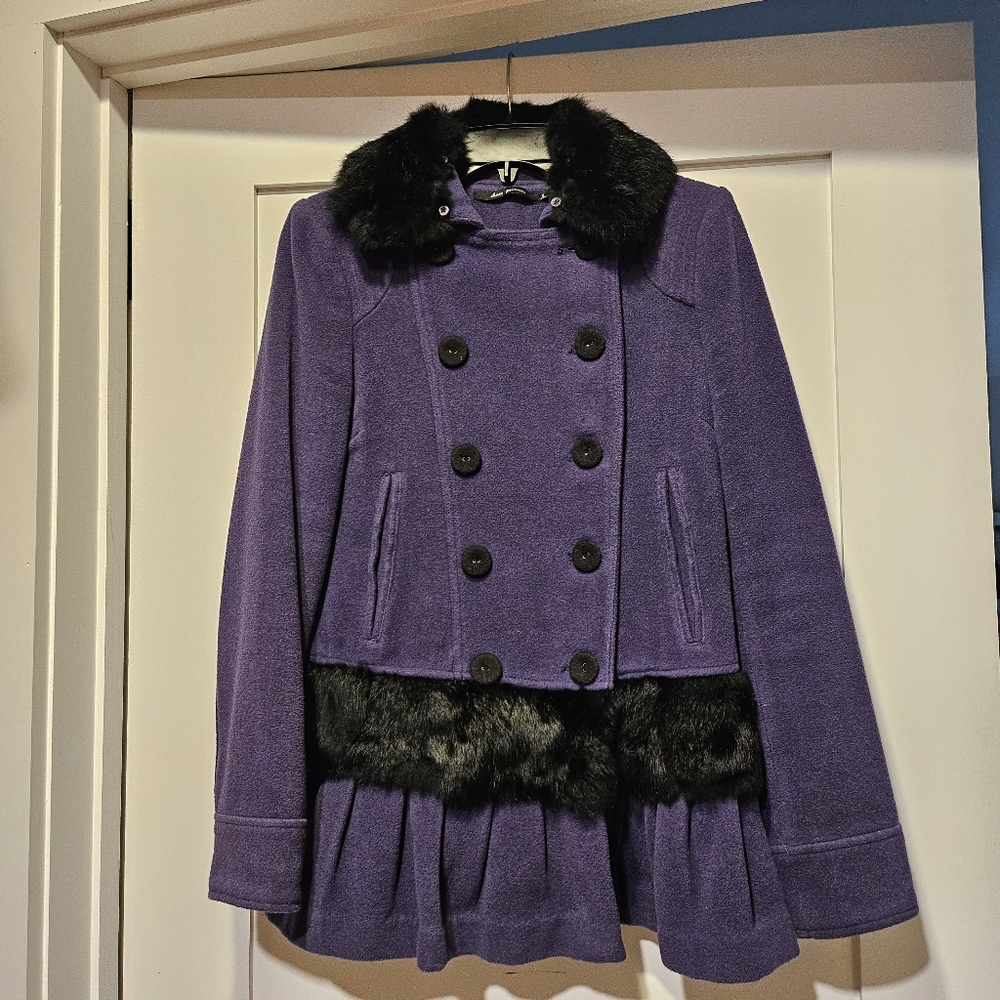 Ebase Princess Purple Double-Breaste Coat